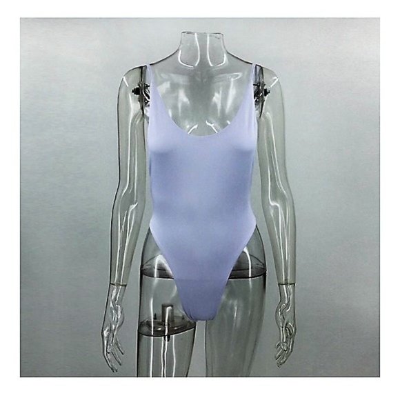 NWT French Cut White MONKINI SUPER SOFT - Picture 6 of 8